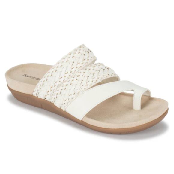 NEW Baretraps Women's Jonelle Flat Slide Sandal Size 10M White Slip On Comfort - Picture 8 of 8